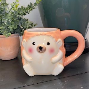 Hedgehog Mug Peachy colored Coffee Cup